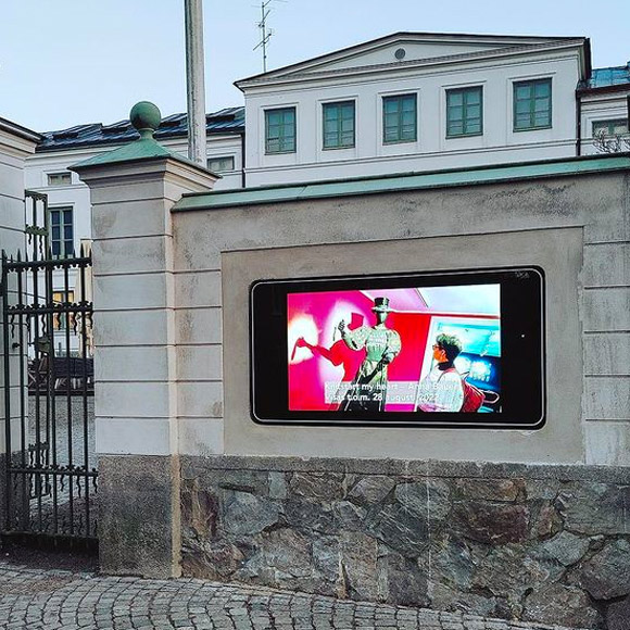 Utomhusskärm Kulturen i Lund