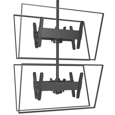 CHIEF LCB1X2U - Large Fusion, dual B2B, tiltable ceilingmount for 4 displays Videovägg