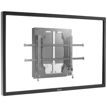 CHIEF LSD1U - Manual Height adjustable wallmount, VESA 200x200-800x400, Max 57-80kg, Black Vägg