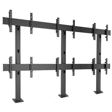 CHIEF LBM3X2U - Large Fusion, 3x2 Landscape Bolt-down floor videowall mount for 6 displays Videovägg
