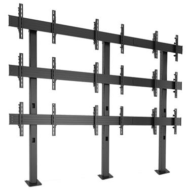 CHIEF LBM3X3U - Large Fusion, 3x3 Landscape Bolt-down floor videowall mount for 9 displays Videovägg