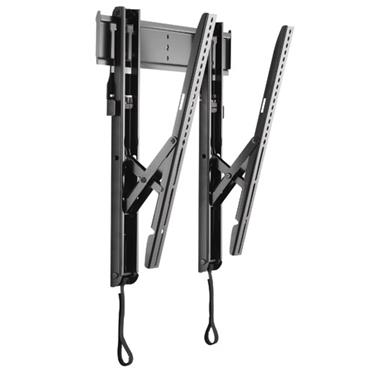 CHIEF MTTU - Medium THINSTALL Tiltable Wallmount, VESA 100x100-600x400mm, Max 45,4kg, Black Vägg