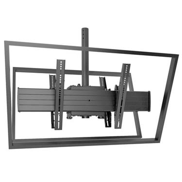 CHIEF XCB1U - X-Large Fusion, dubbelt (B2B), tiltbart, takstativ, enkel pelare, Svart Tak