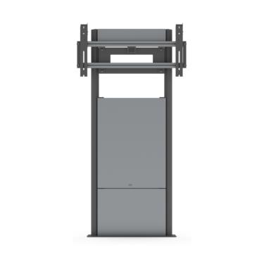 SMS Presence W/F Fixed - Wallmount with Floor-support, Fixed height 1404-1654mm center mount, Black Golv