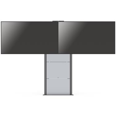 SMS Presence W/F VC Motorized - For Dual-Screens, VESA 200x100-800x400, Max 2x60kg, Grey Golv