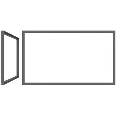 SMS 32L/P Casing Frame DGDark Grey RAL7016 Beställningsvara Vägg