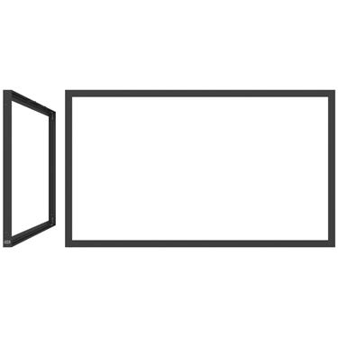 SMS 85L/P Casing Frame BL Black RAL9005 Beställningsvara Vägg