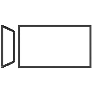 SMS 43L/P Casing Frame BLBlack RAL9005 Beställningsvara Vägg