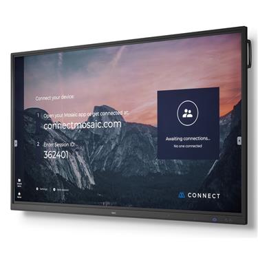 NEC 86" CB861Q, 3840x2160, 350nits, 12/7, Speakers, OPS, 20 point IR Touch, Incl wallmount Touchskärmar