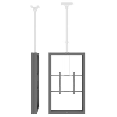 SMS 55P Casing Ceiling Top Mounted Portrait B2B Dark Grey RAL7016 Beställningsvara Tak