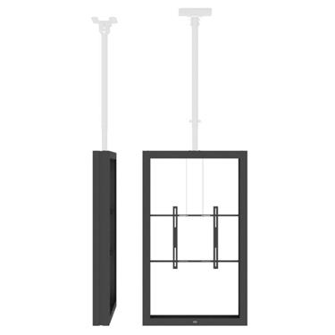 SMS 55P Casing Ceiling Top Mounted Portrait B2B Black RAL9005 Beställningsvara Tak