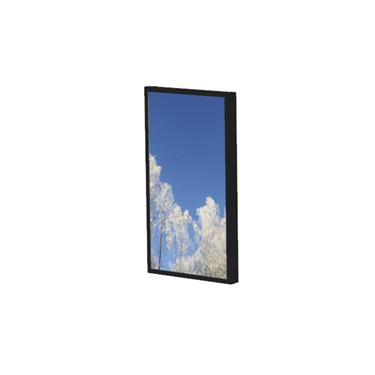 Hi-Nd Wall Casing 65" Portrait for Samsung, LG & Philips, Black RAL 9005 Vägg