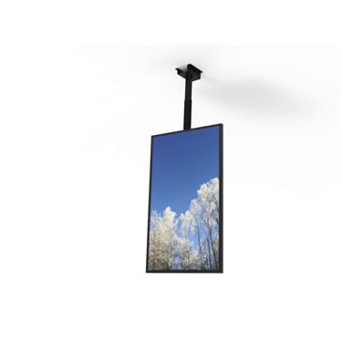 Hi-Nd Ceiling casing Universal for Samsung 43" & LG, 43", Portrait, no tilt Black RAL 9005 Tak