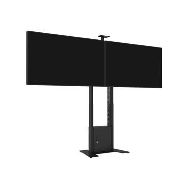 Multibrackets M Motorized Floorbase Dual Screen incl cabinet & cam-shelf VESA 200x200-600x400 Max 12 Golv