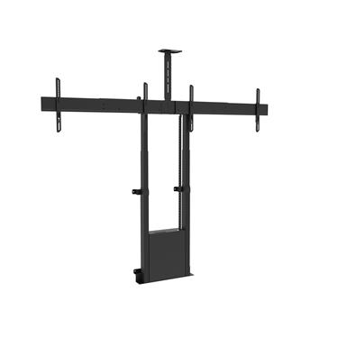 Multibrackets M Motorized Floormount Dual Screen incl cabinet & cam-shelf 200x200-600x400 Max 120kg Golv