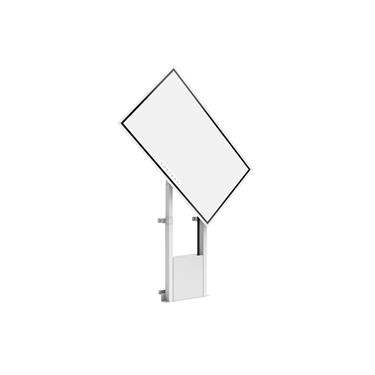 Multibrackets M Motorized Floormount Flip 2 incl cabinet & cam.shelf 100x100-600x400 Max 120kg White Golv