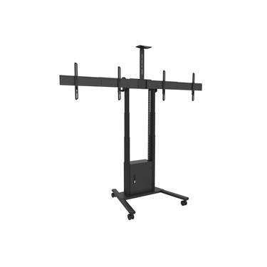 Multibrackets M Motorized Floorstand Dual Screen incl cabinet & cam-shelf VESA 200x200-600x400 Max 1 Golv