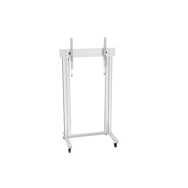Multibrackets M Public Display Stand 180 Dual Pillar Wheelbase Silver VESA Up to 1200x600 Max 125kg Golv