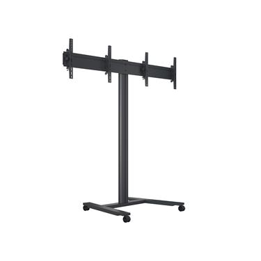 Multibrackets M Public Display Stand 180 HD Dual Black VESA Up to 800x400 Max 50kg/screen Golv