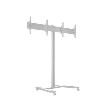 Multibrackets M Public Display Stand 180 HD Dual Silver VESA Up to 800x400 Max 50kg/screen Golv
