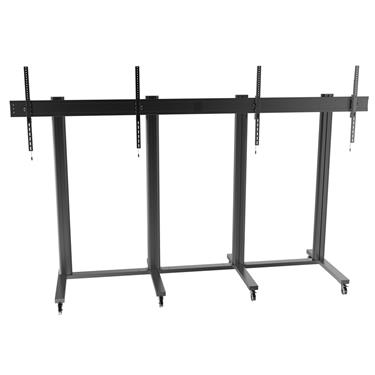 Multibrackets M Public Display Stand 210 Dual Screen 70"-110" Black VESA Up to 800x600 Max 250kg Golv