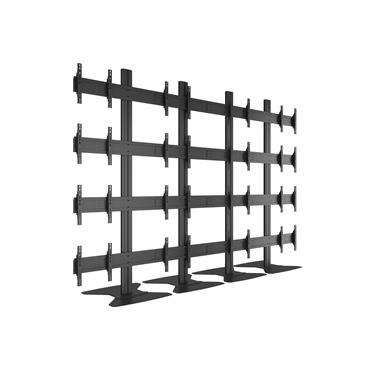 Multibrackets M Public Video Wall Stand 16-Screens 40-55'' Black Videovägg