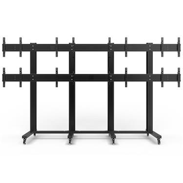 Multibrackets M Public Video Wall Stand 8-Screens 40-55'' Black Videovägg