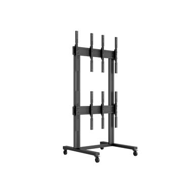 Multibrackets M Public Video Wall Stand Portrait 4-Screens 40-55'' Black Videovägg