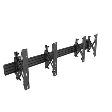 Multibrackets M Wallmount Pro MBW2U Push In Pop Out Black VESA 100x100-600x400 Max 30kg/screen Videovägg