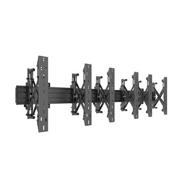 Multibrackets M Wallmount Pro MBW3x1UP Push In Pop Out Black VESA 100x100-400x400 Max 30kg/screen Videovägg