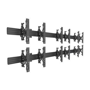 Multibrackets M Wallmount Pro MBW3x2U Push In Pop Out Black VESA 100x100-400x400 Max 30kg/screen Videovägg