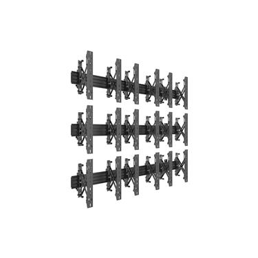 Multibrackets M Wallmount Pro MBW3x3UP Push In Pop Out Black VESA 100x100-400x400 Max 50kg/screen Videovägg