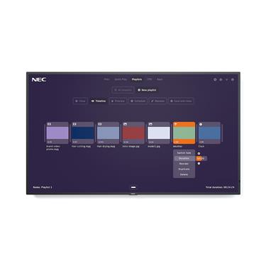 Sharp/NEC 55" M551-MPi4 3840x2160 500nits 24/7 Speakers - MPi4 NEC MediaPlayer Kit Pre-Installed Digitala skyltar